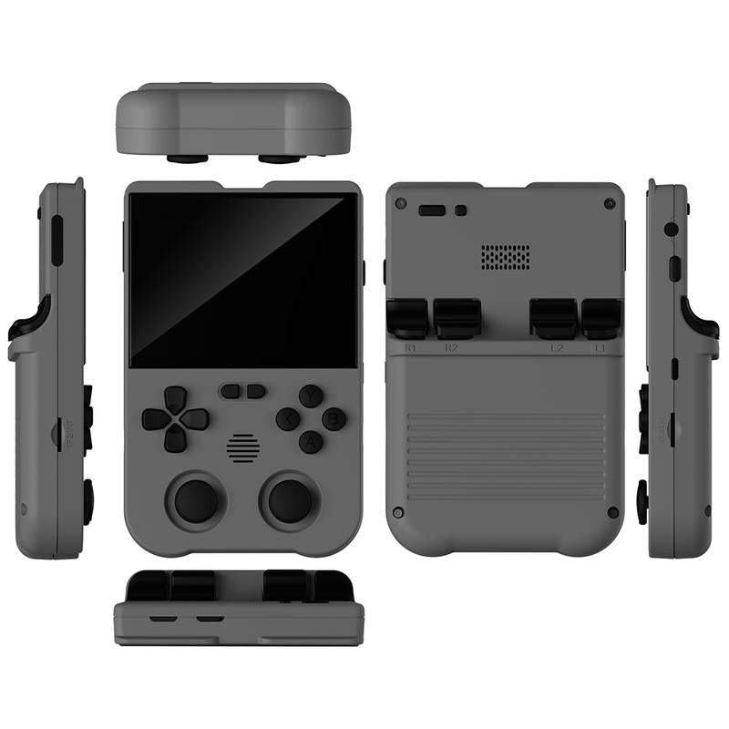 AMPOWN XU10 3.5 Inch Handheld Game Console for Summer, Retro 64G High-End Gaming Console, Dual Card Slot Support TF Card Expansion to 512GB, Support C2C Charger Protection White-64G